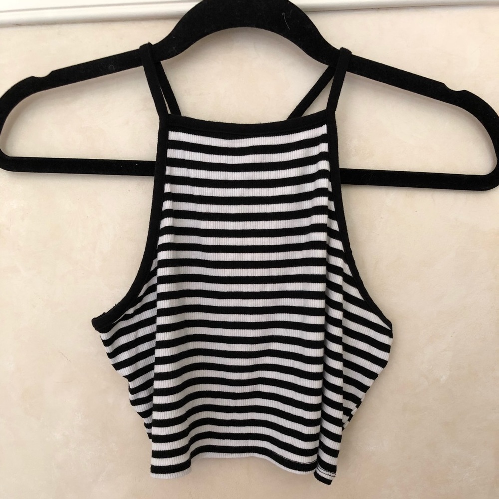Cropped Striped Top